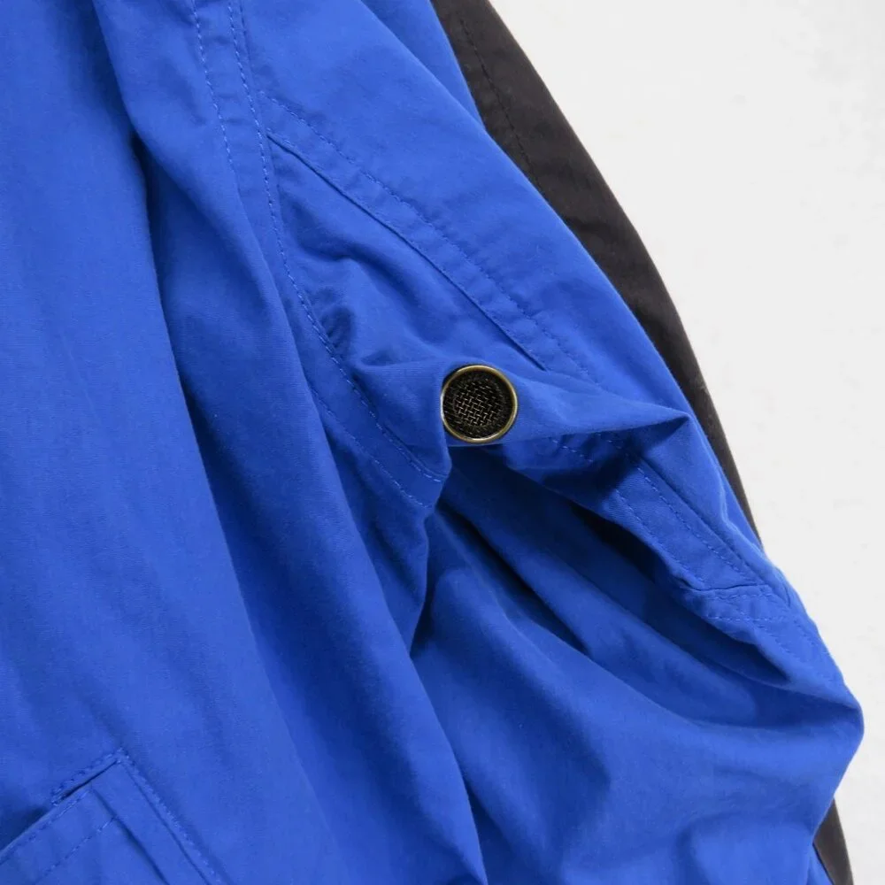Vintage ColourSport Alexander Julian Jacket Mens XL Blue Black‎ Windbreaker 90s